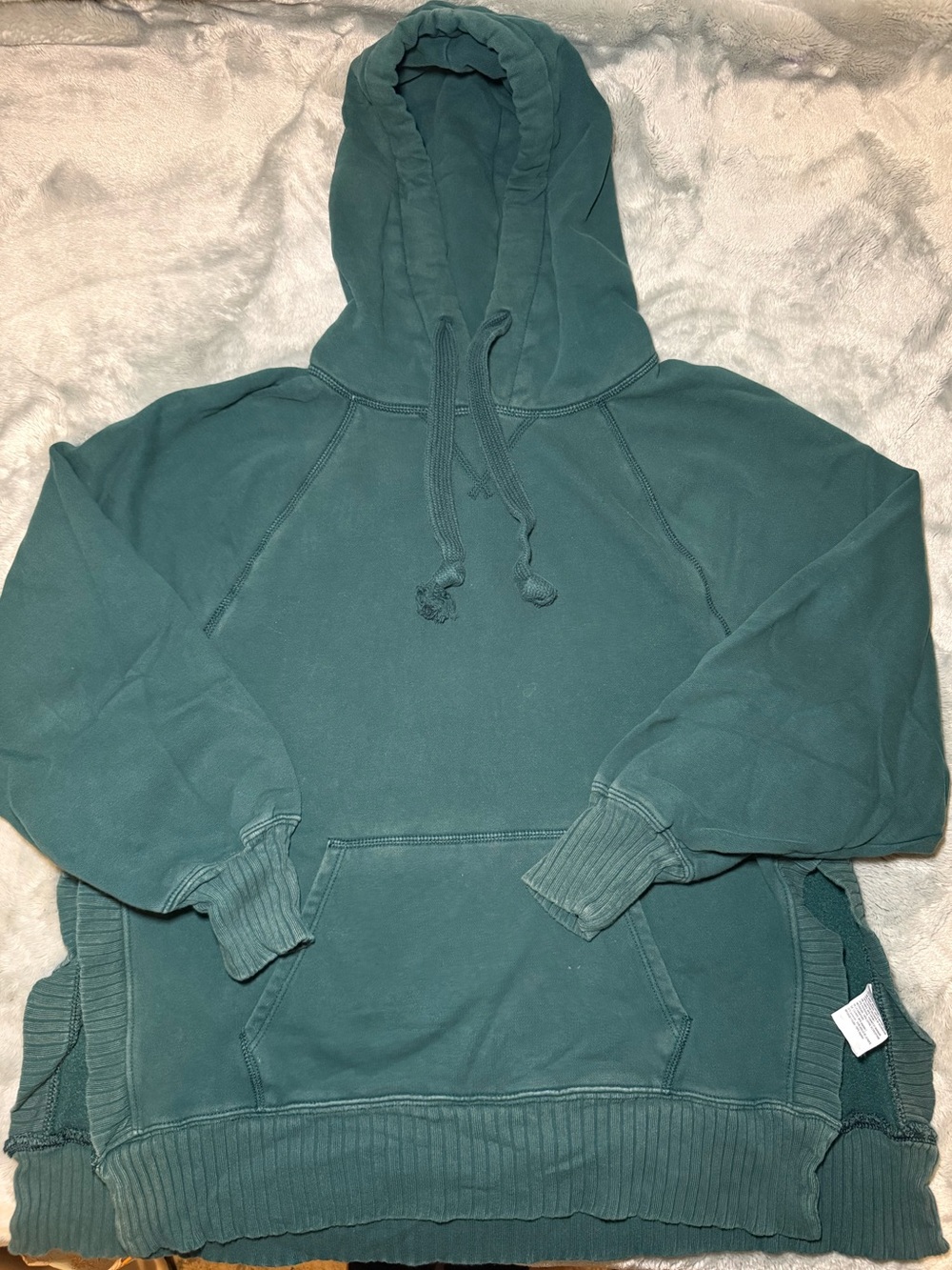 American Eagle Outfitters Forrest Green Split Side Hoodie